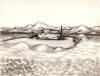 Ahgupuk original pen and ink of Gold Dredge