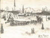 Ahgupuk card of Eskimo mushing dog into camp