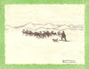 American Artist Group Ahgupuk card of Eskimo reindeer round up