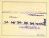 Ahgupuk card of Eskimo and team of sled dogs