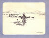 Ahgupuk card of Eskmo lady Tom Cod fishing