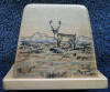 Ahgupuk caribou on Alaska Woodcraft napkin holder