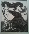 DeArmond print titled Raven and Willow Grouse Woman