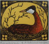 DeArmond print titled Red Neck Grebe