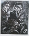 DeArmond print titled Eskimo Story Teller