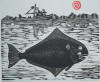 DeArmond print titled Haibut
