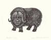 DeArmond print titled Musk Ox