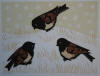 from the Sweeney collection ~ DeArmond print titled Winter Juncos