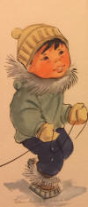 Kickbush original painting of Eskimo boy