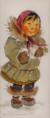 Kickbush original Eskimo girl in mukluks