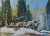 Mangus original painting of Alaska scene
