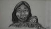 Mayokok original Eskimo womand and child in parka