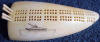 Weyahok ivory scrimshaw cribbage board