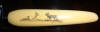 Howard Weyahok ivory scrimshaw pie server handle